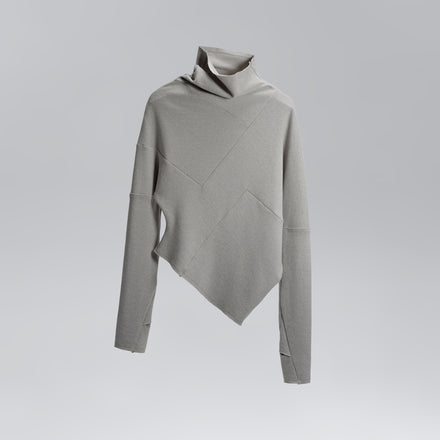 Asymmetric Long Sleeve(Grey)