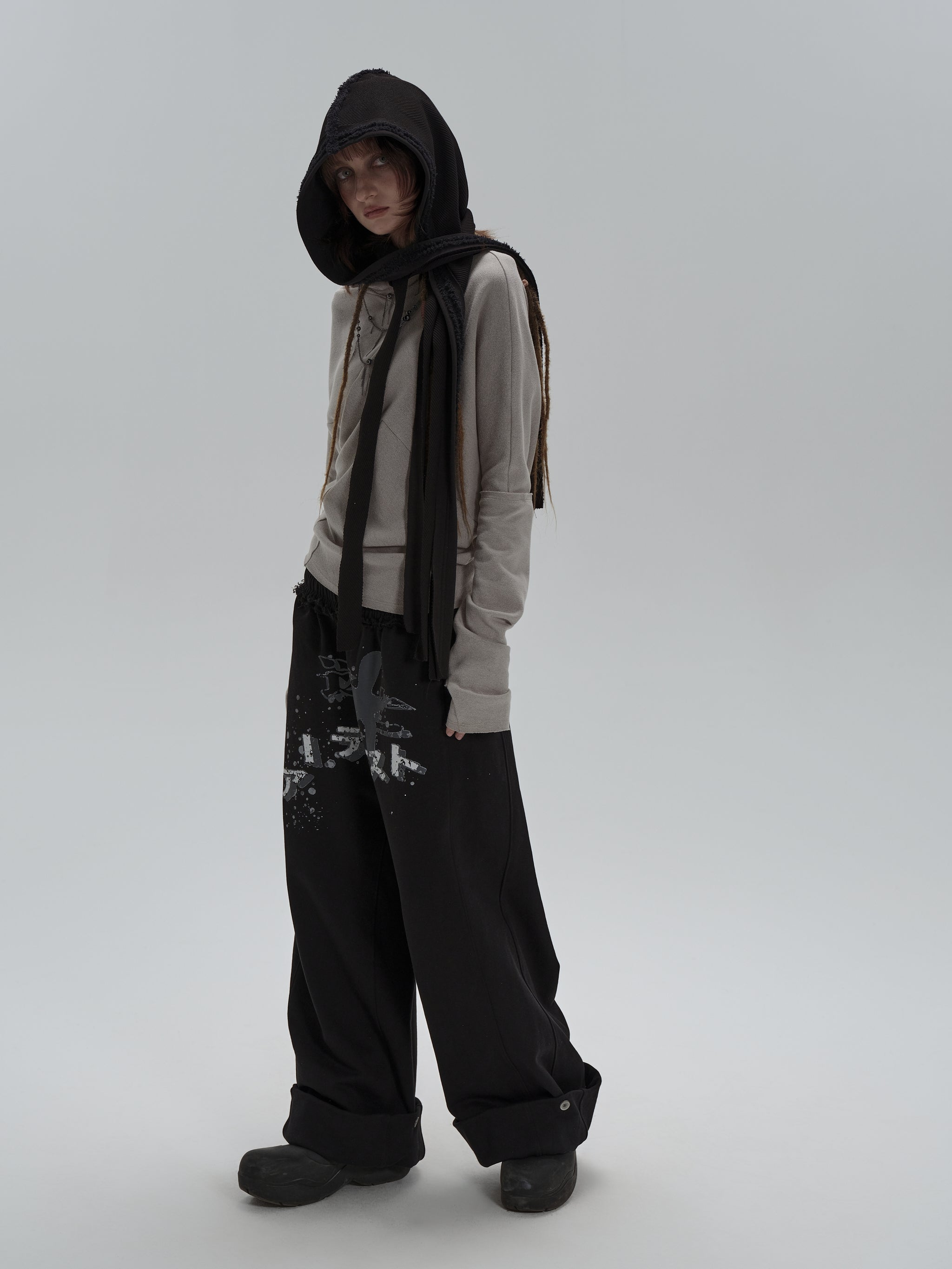 Escape Artist Splash-Print Wide-Leg Pants