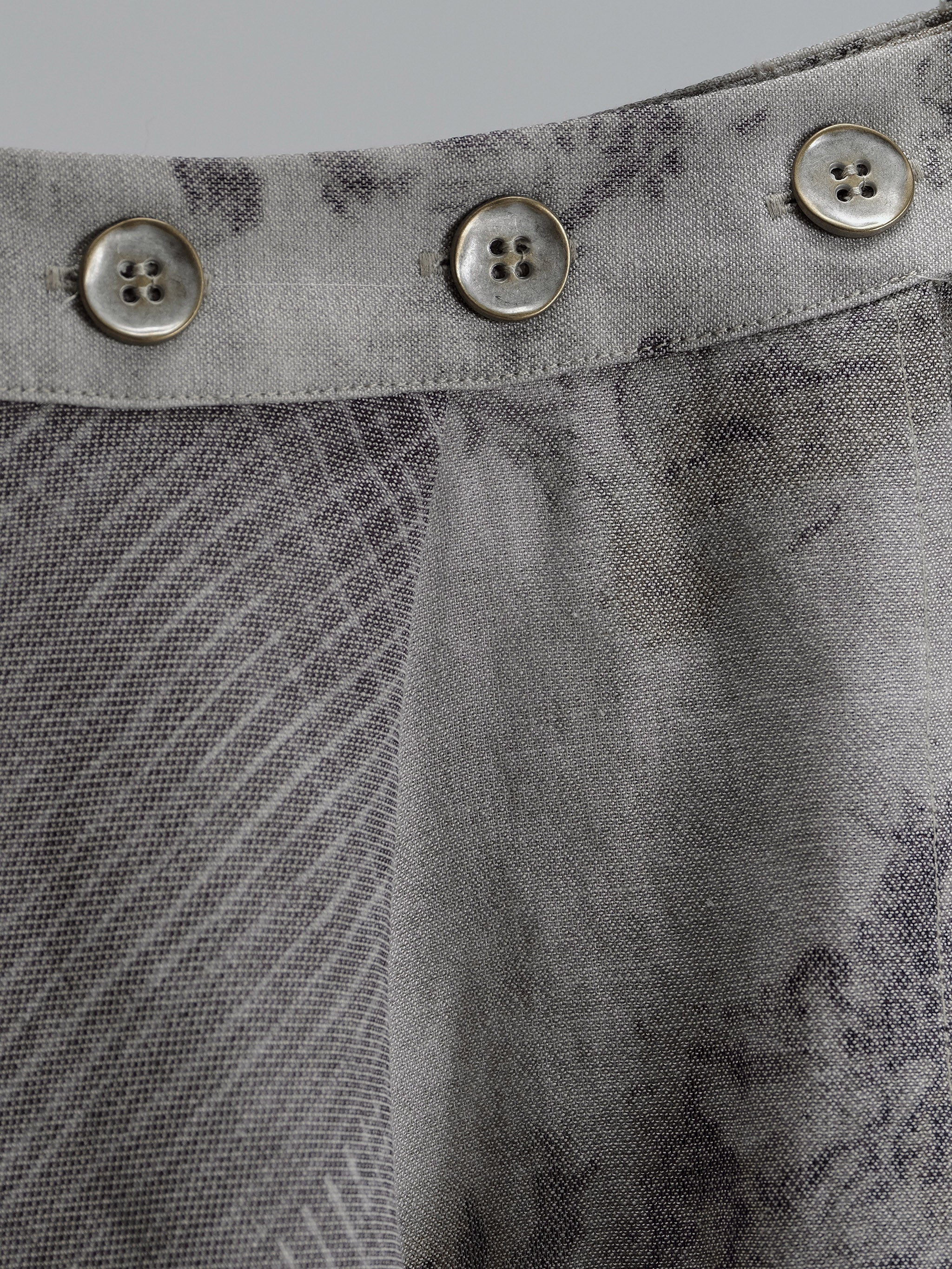 Asymmetric Patchwork Skirt (Grey)