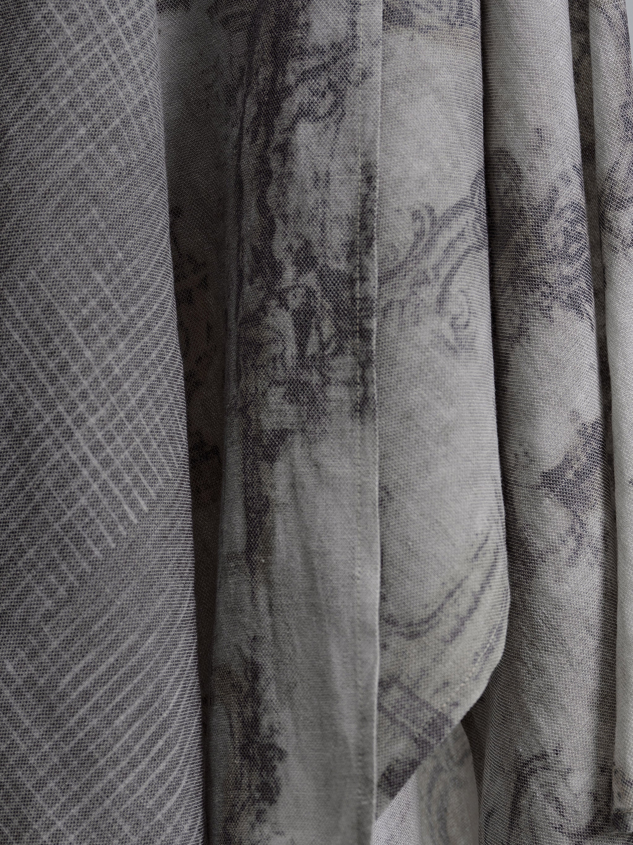 Asymmetric Patchwork Skirt (Grey)