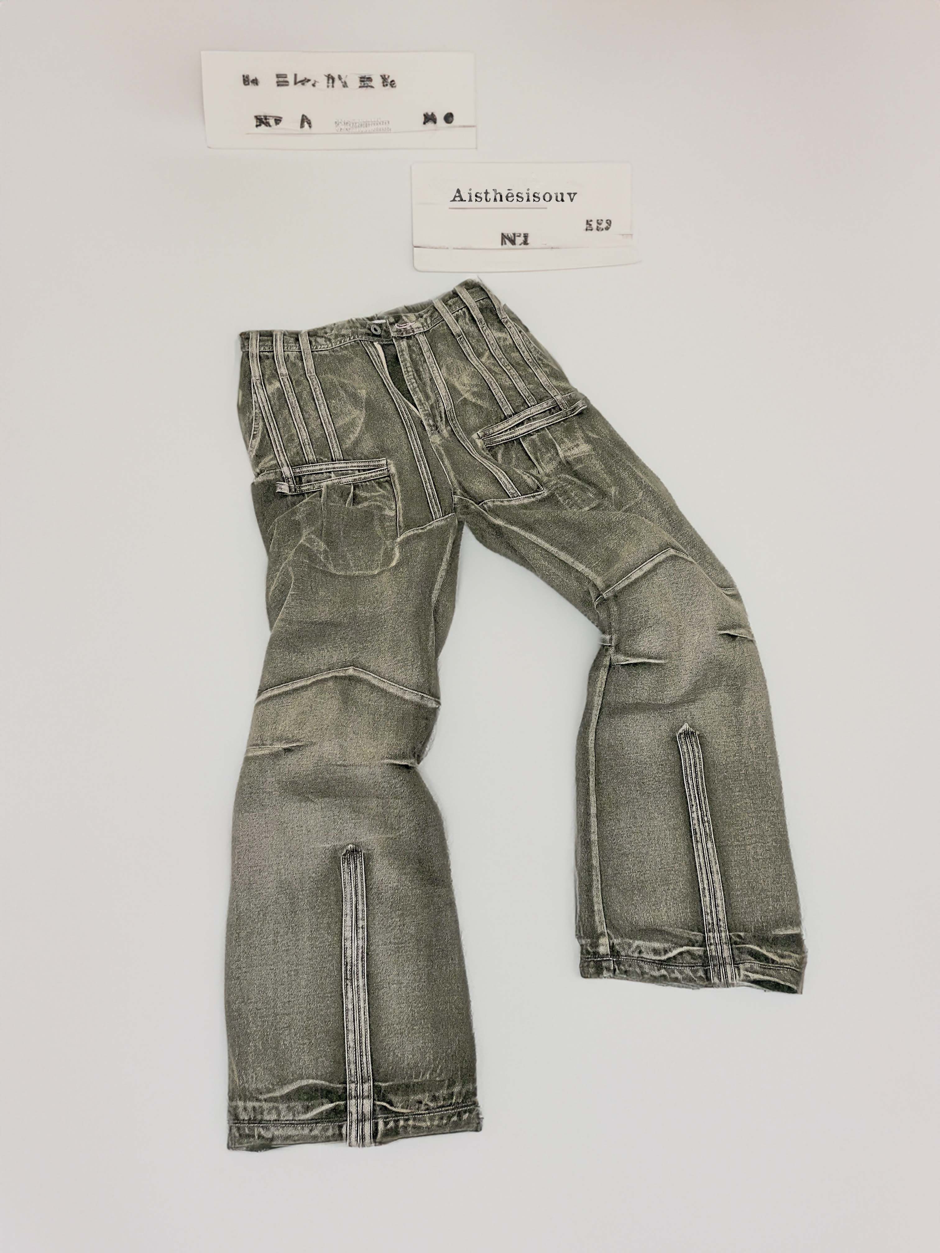 AIS washed DENIM [GREEN]