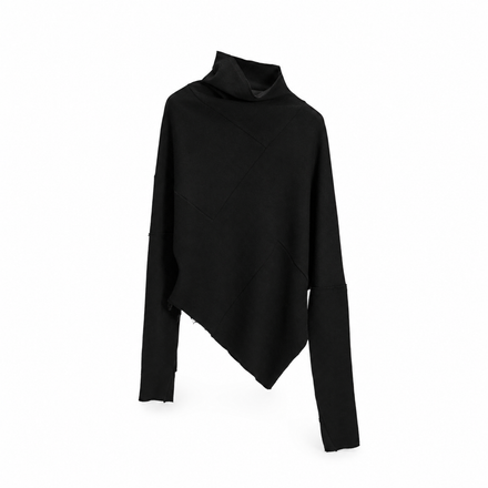Asymmetric Long Sleeve（Black）