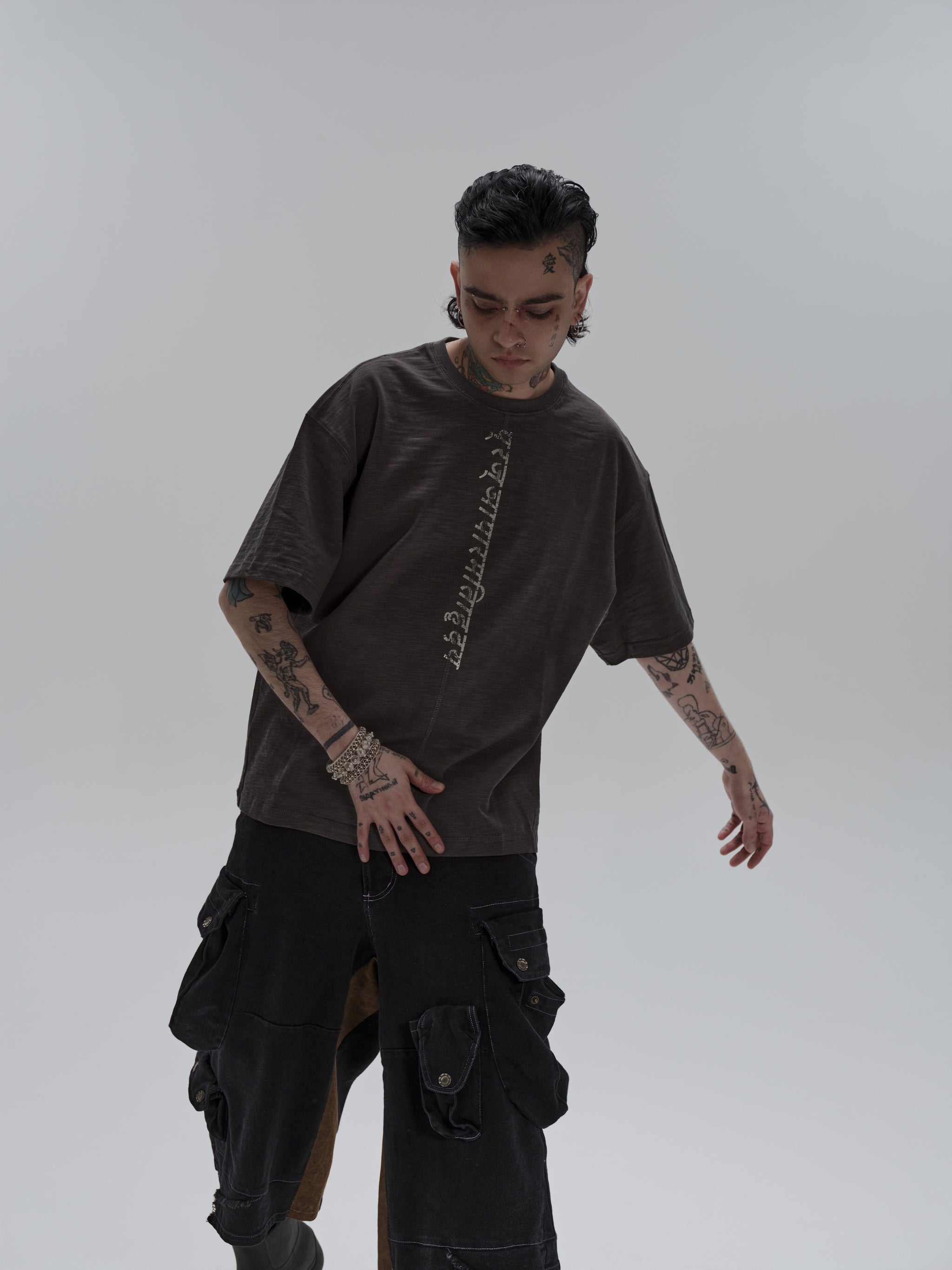 Heart Sutra Tee Shirt [Grey]