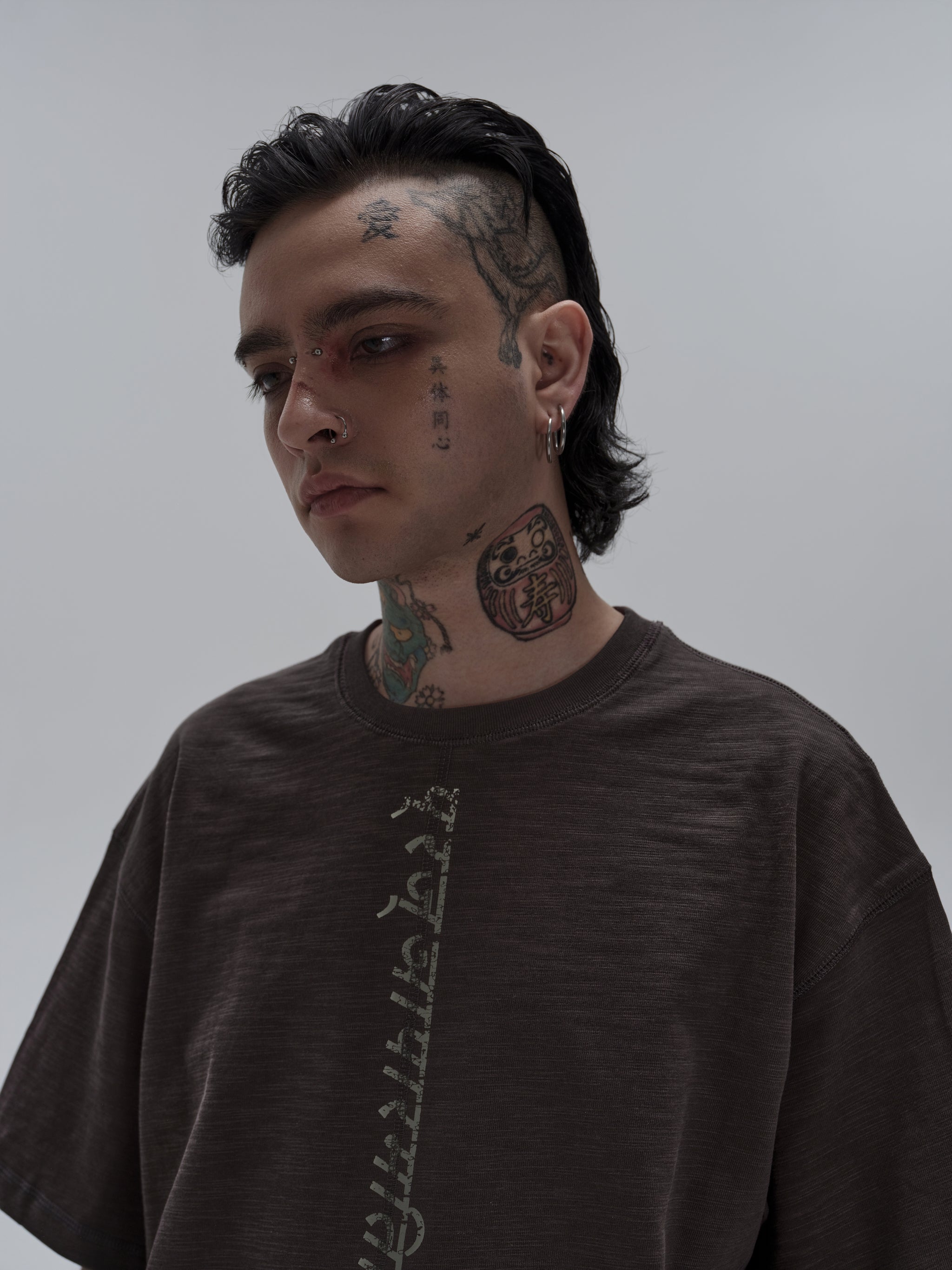 Heart Sutra Tee Shirt [Grey]