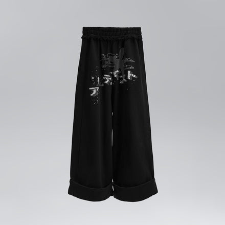 Escape Artist Splash-Print Wide-Leg Pants